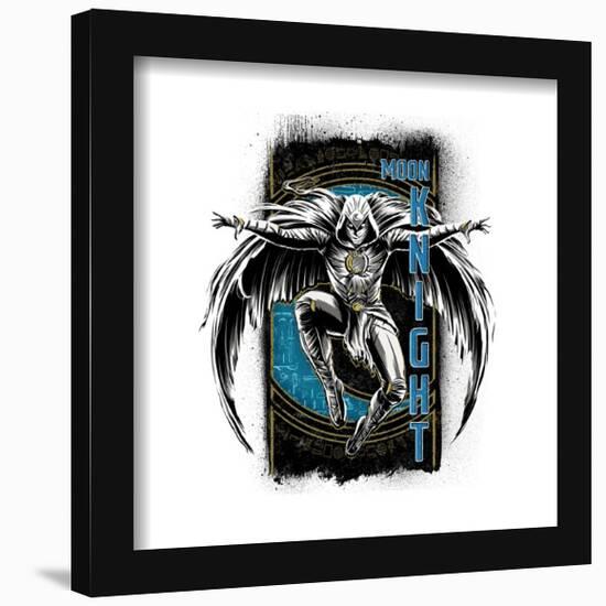Gallery Pops Marvel Moon Knight - Moon Knight Badge Wall Art-Trends International-Framed Gallery Pops