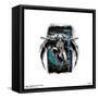 Gallery Pops Marvel Moon Knight - Moon Knight Badge Wall Art-Trends International-Framed Stretched Canvas