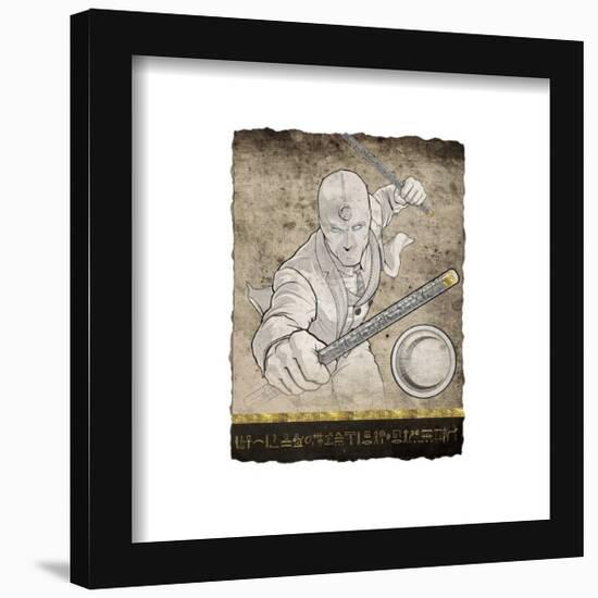 Gallery Pops Marvel Moon Knight - Mr. Knight Heiroglyph Scroll Badge Wall Art-Trends International-Framed Gallery Pops