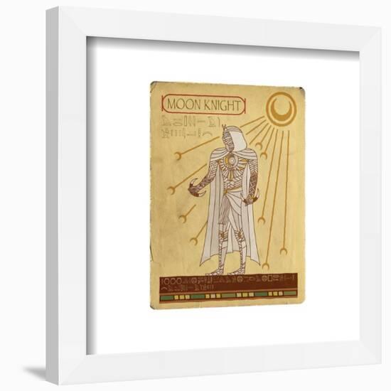 Gallery Pops Marvel Moon Knight - Papyrus Badge Wall Art-Trends International-Framed Gallery Pops