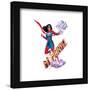 Gallery Pops Marvel Ms. Marvel - Embiggening Powers Badge Wall Art-Trends International-Framed Gallery Pops