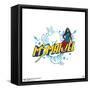 Gallery Pops Marvel Ms. Marvel - Kamala Khan Sketch Badge Wall Art-Trends International-Framed Stretched Canvas