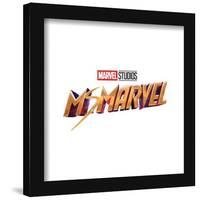 Gallery Pops Marvel Ms. Marvel - Logo Wall Art-Trends International-Framed Gallery Pops
