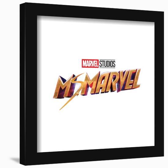 Gallery Pops Marvel Ms. Marvel - Logo Wall Art-Trends International-Framed Gallery Pops