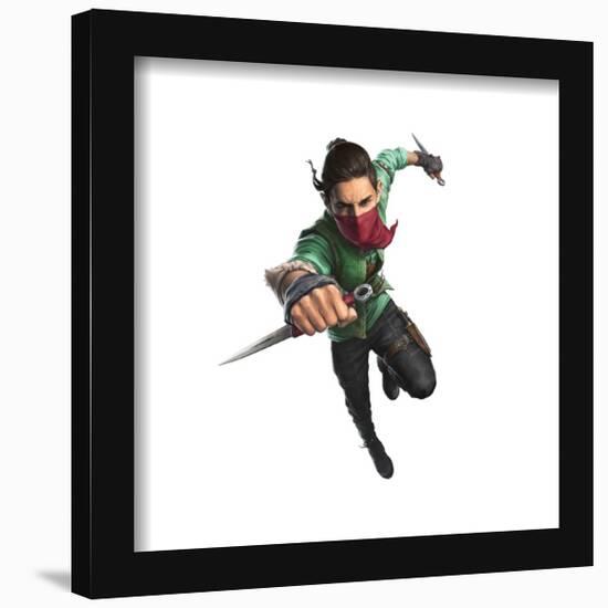 Gallery Pops Marvel Ms. Marvel - Red Dagger Wall Art-Trends International-Framed Gallery Pops