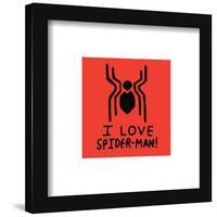 Gallery Pops Marvel Spider-Man: No Way Home - I Love Spider-Man Arachnid Wall Art-Trends International-Framed Gallery Pops