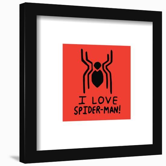 Gallery Pops Marvel Spider-Man: No Way Home - I Love Spider-Man Arachnid Wall Art-Trends International-Framed Gallery Pops