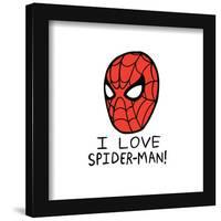 Gallery Pops Marvel Spider-Man: No Way Home - I Love Spider-Man Mask Wall Art-Trends International-Framed Gallery Pops