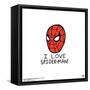 Gallery Pops Marvel Spider-Man: No Way Home - I Love Spider-Man Mask Wall Art-Trends International-Framed Stretched Canvas