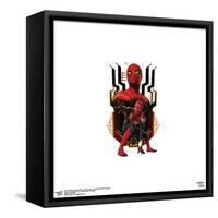 Gallery Pops Marvel Spider-Man: No Way Home - Integrated Suit Tech Badge Wall Art-Trends International-Framed Stretched Canvas