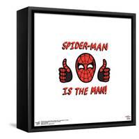 Gallery Pops Marvel Spider-Man: No Way Home - Spider-Man Is The Man Wall Art-Trends International-Framed Stretched Canvas