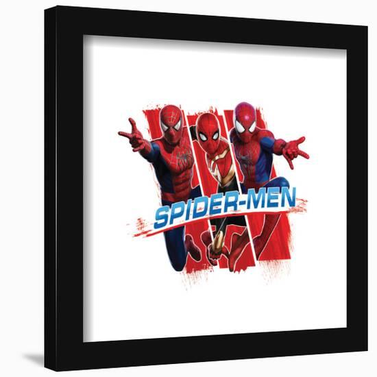 Gallery Pops Marvel Spider-Man: No Way Home - Spider-Men Wall Art-Trends International-Framed Gallery Pops