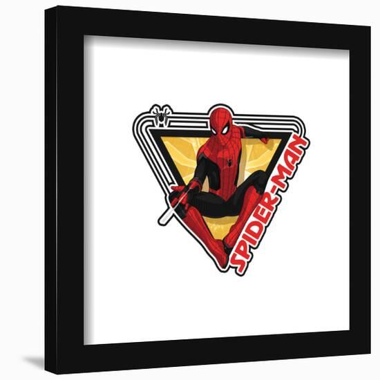 Gallery Pops Marvel Spider-Man: No Way Home - Web Line Badge Wall Art-Trends International-Framed Gallery Pops