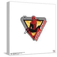 Gallery Pops Marvel Spider-Man: No Way Home - Web Line Badge Wall Art-Trends International-Stretched Canvas