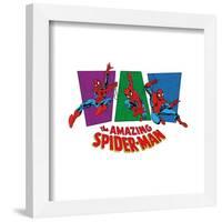 Gallery Pops Marvel Spider-Man - Retro Spotlight Amazing Spider-Man 3-Panel Wall Art-Trends International-Framed Gallery Pops