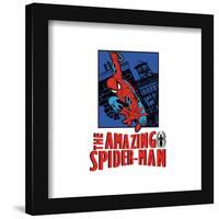 Gallery Pops Marvel Spider-Man - Retro Spotlight Amazing Spider-Man Wall Art-Trends International-Framed Gallery Pops