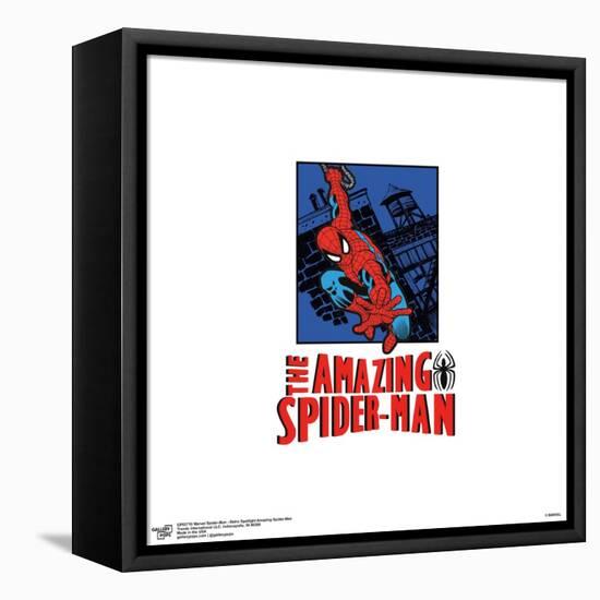 Gallery Pops Marvel Spider-Man - Retro Spotlight Amazing Spider-Man Wall Art-Trends International-Framed Stretched Canvas