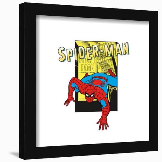 Gallery Pops Marvel Spider-Man - Retro Spotlight Daily Bugle Front Page Wall Art-Trends International-Framed Gallery Pops