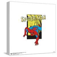 Gallery Pops Marvel Spider-Man - Retro Spotlight Daily Bugle Front Page Wall Art-Trends International-Stretched Canvas