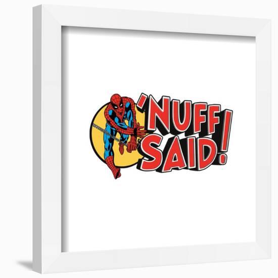 Gallery Pops Marvel Spider-Man - Retro Spotlight 'Nuff Said Wall Art-Trends International-Framed Gallery Pops