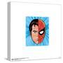 Gallery Pops Marvel Spider-Man - Retro Spotlight Peter Parker Split Mask Wall Art-Trends International-Stretched Canvas