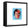 Gallery Pops Marvel Spider-Man - Retro Spotlight Peter Parker Split Mask Wall Art-Trends International-Framed Stretched Canvas