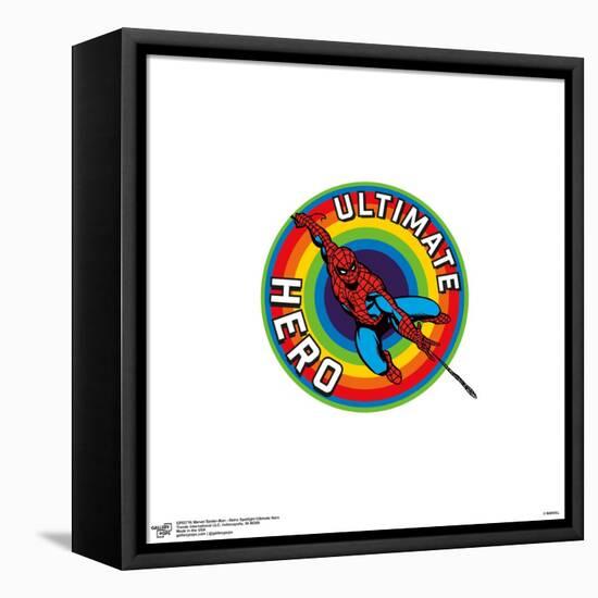 Gallery Pops Marvel Spider-Man - Retro Spotlight Ultimate Hero Wall Art-Trends International-Framed Stretched Canvas