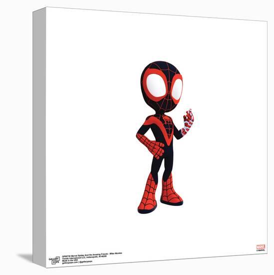 Gallery Pops Marvel Spidey And His Amazing Friends - Miles Morales Wall Art-Trends International-Stretched Canvas