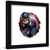 Gallery Pops Marvel The Falcon And The Winter Soldier - Shield Artwork Wall Art-Trends International-Framed Gallery Pops
