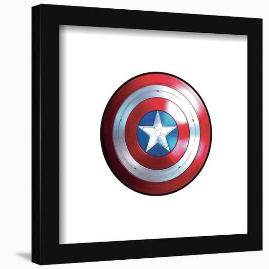 Gallery Pops Marvel The Falcon And The Winter Soldier - Shield Icon Wall Art-Trends International-Framed Gallery Pops