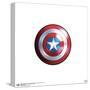 Gallery Pops Marvel The Falcon And The Winter Soldier - Shield Icon Wall Art-Trends International-Stretched Canvas