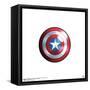 Gallery Pops Marvel The Falcon And The Winter Soldier - Shield Icon Wall Art-Trends International-Framed Stretched Canvas