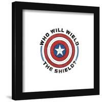 Gallery Pops Marvel The Falcon And The Winter Soldier - Wield The Shield Wall Art-Trends International-Framed Gallery Pops