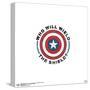 Gallery Pops Marvel The Falcon And The Winter Soldier - Wield The Shield Wall Art-Trends International-Stretched Canvas