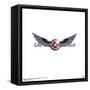 Gallery Pops Marvel The Falcon And The Winter Soldier - Wings Badge Wall Art-Trends International-Framed Stretched Canvas