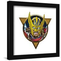 Gallery Pops Marvel Thor: Love and Thunder - Golden Armor Badge Wall Art-Trends International-Framed Gallery Pops