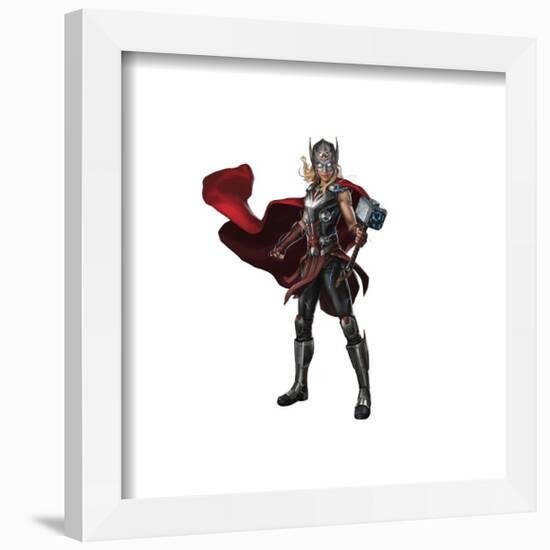 Gallery Pops Marvel Thor: Love and Thunder - Mighty Thor Mjolnir Hammer Wall Art-Trends International-Framed Gallery Pops