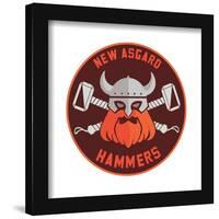 Gallery Pops Marvel Thor: Love and Thunder - New Asgard Hammers Wall Art-Trends International-Framed Gallery Pops