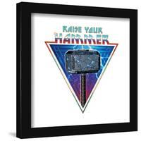 Gallery Pops Marvel Thor: Love and Thunder - Raise Your Hammer Wall Art-Trends International-Framed Gallery Pops