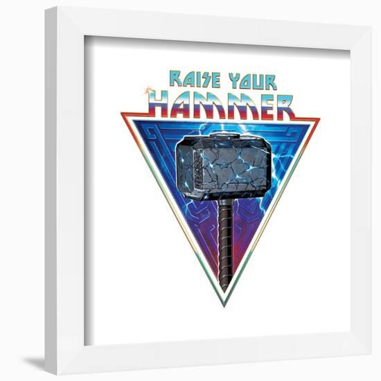 Gallery Pops Marvel Thor: Love and Thunder - Raise Your Hammer Wall Art-Trends International-Framed Gallery Pops
