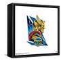 Gallery Pops Marvel Thor: Love and Thunder - Stormbreaker Badge Wall Art-Trends International-Framed Stretched Canvas