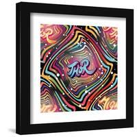 Gallery Pops Marvel Thor: Love and Thunder - Thor Rainbow Text Wall Art-Trends International-Framed Gallery Pops