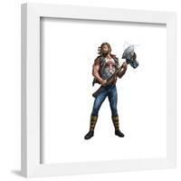 Gallery Pops Marvel Thor: Love and Thunder - Thor With Stormbreaker Axe Wall Art-Trends International-Framed Gallery Pops