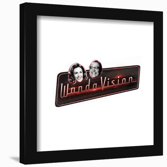 Gallery Pops Marvel WandaVision - Text Logo Wall Art-Trends International-Framed Gallery Pops