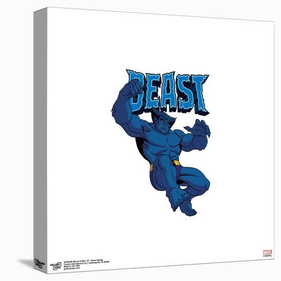 Gallery Pops Marvel X-Men '97 - Beast Badge Wall Art-Trends International-Stretched Canvas
