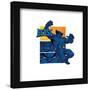 Gallery Pops Marvel X-Men '97 - Beast Frame Break Wall Art-Trends International-Framed Gallery Pops