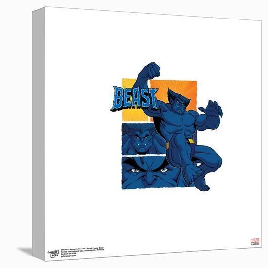 Gallery Pops Marvel X-Men '97 - Beast Frame Break Wall Art-Trends International-Stretched Canvas