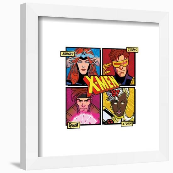 Gallery Pops Marvel X-Men '97 - Comic Panel Grid Wall Art-Trends International-Framed Gallery Pops