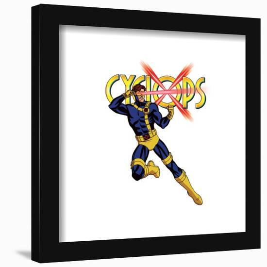 Gallery Pops Marvel X-Men '97 - Cyclops Badge Wall Art-Trends International-Framed Gallery Pops