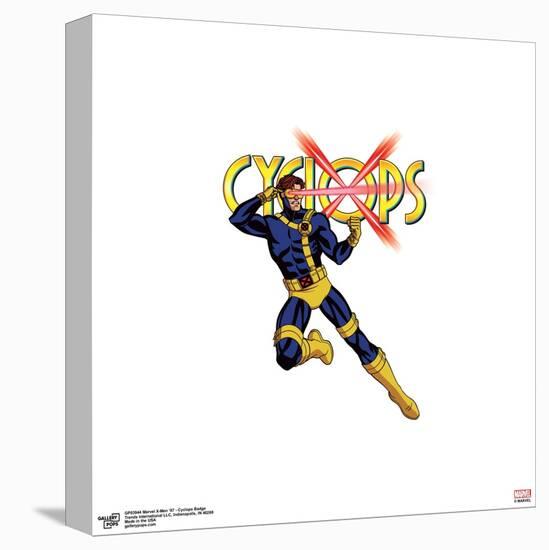 Gallery Pops Marvel X-Men '97 - Cyclops Badge Wall Art-Trends International-Stretched Canvas